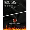 image:imagebaleaf Mens Fleece Lined Running Pants Winter Thermal Track Pants Zipper Pocket Water Resistant Athletic Workout HikingBlack Water Resistant