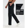 image:imagebaleaf Mens Fleece Lined Running Pants Winter Thermal Track Pants Zipper Pocket Water Resistant Athletic Workout HikingBlack Water Resistant
