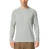 image:imagebaleaf Mens Sun Protection Shirts UV SPF UPF 50 Long Sleeve Rash Guard Fishing Running Quick Dry Lightweight01gray