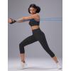 image:imagebaleaf Sweatleaf Adjustable Sports Bras for Women Padded Racerback Yoga Bra High Impact Molded Cup Workout BraZip Front Black