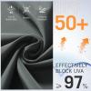 image:imagebaleaf Womens 12 Swim Shorts UPF 50 High Waisted Long Board Shorts with 2 PocketsDark Grey