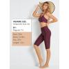 image:imagebaleaf Womens 12 Swim Shorts UPF 50 High Waisted Long Board Shorts with 2 PocketsWine Red