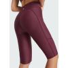 image:imagebaleaf Womens 12 Swim Shorts UPF 50 High Waisted Long Board Shorts with 2 PocketsWine Red