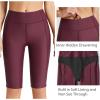 image:imagebaleaf Womens 12 Swim Shorts UPF 50 High Waisted Long Board Shorts with 2 PocketsWine Red