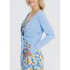 image:imagebaleaf Womens 2025 UPF 50 Cropped Cover Up Cardigan Tie Front Lightweight Summer Sun Wrap SPF Shirts Beach OutdoorBluelong Sleeve