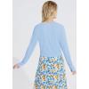 image:imagebaleaf Womens 2025 UPF 50 Cropped Cover Up Cardigan Tie Front Lightweight Summer Sun Wrap SPF Shirts Beach OutdoorBluelong Sleeve