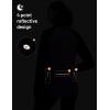 image:imagebaleaf Womens Cycling Puffer Jacket Winter Warm Lightweight Insulated Hiking Jackets Zip Pockets Running SkiingBlack