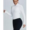 image:imagebaleaf Womens Fleece Jacket for Running Zip Up Jackets Cold Weather Gear Workout Bbl Tights YogaWhite