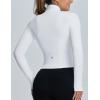 image:imagebaleaf Womens Fleece Jacket for Running Zip Up Jackets Cold Weather Gear Workout Bbl Tights YogaWhite
