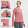 image:imagebaleaf Womens Sun Protection Jacket Hoodie Clothing Lightweight Long Sleeve Sun Cover Up ShirtHeather Orange