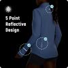 image:imagebaleaf Womens Sun Shirts UPF 50 Lightweight Running Jacket UV Protection Athletic Full Zip Long Sleeve PocketsLight Blue