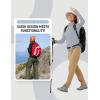 image:imagebaleaf Womens Sun Shirts UPF 50 Lightweight Running Jacket UV Protection Athletic Full Zip Long Sleeve PocketsLight Gray