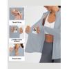 image:imagebaleaf Womens Sun Shirts UPF 50 Lightweight Running Jacket UV Protection Athletic Full Zip Long Sleeve PocketsLight Gray