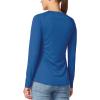 image:imagebaleaf Womens UPF 50 Sun Shirts Long Sleeve UV Protection Rash Guard Lightweight Quick Dry SPF Hiking Tops OutdoorA01ocean Blue