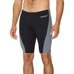 image:imagebaleaf Mens Swimsuit Swim Jammers Athletic Training Swimwear Durable Team Lap Swimming Racing CompetitionBlackGray