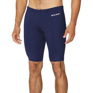 image:imagebaleaf Mens Swimsuit Swim Jammers Athletic Training Swimwear Durable Team Lap Swimming Racing CompetitionNavy