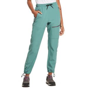 image:imagebaleaf Womens Hiking Pants Quick Dry Lightweight Water Resistant Elastic Waist Cargo Pants for All Seasons27pond