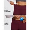 image:imagebaleaf Winter Clothing Women Leggings Fleece Lined Tights Thermal Warm Thick Cold Weather Gear 1 PocketsRuby Wine