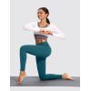 image:imagebaleaf Winter Clothing Women Leggings Fleece Lined Tights Thermal Warm Thick Cold Weather Gear 1 PocketsUtility Blue