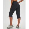 image:imagebaleaf Womens 17 Capri Pants Lighweight Cargo Capris Quick Dry Zipper Pockets Hiking Biking Casual Outdoor17inblack