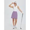 image:imagebaleaf Womens 18 Golf Skorts Skirts Knee Length Athletic Tennis Skort Modest Long Casual with Pockets SoftPurple
