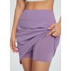 image:imagebaleaf Womens 18 Golf Skorts Skirts Knee Length Athletic Tennis Skort Modest Long Casual with Pockets SoftPurple