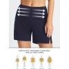 image:imagebaleaf Womens 3 5 7 Quick Dry High Waisted Swim Board Shorts UPF 50 Swimsuit Bottom Trunks with LinerNavy Blue