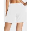 image:imagebaleaf Womens 3 5 7 Quick Dry High Waisted Swim Board Shorts UPF 50 Swimsuit Bottom Trunks with LinerWhite