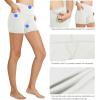 image:imagebaleaf Womens 8 5 3 Biker Shorts High Waist Yoga Workout Gym Running Volleyball Spandex Shorts with PocketsBlackwhite