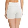 image:imagebaleaf Womens 8 5 3 Biker Shorts High Waist Yoga Workout Gym Running Volleyball Spandex Shorts with PocketsBlackwhite