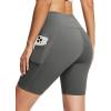 image:imagebaleaf Womens 8 5 3 Biker Shorts High Waist Yoga Workout Gym Running Volleyball Spandex Shorts with PocketsGraysofter