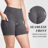 image:imagebaleaf Womens 8 5 3 Biker Shorts High Waist Yoga Workout Gym Running Volleyball Spandex Shorts with PocketsGraysofter
