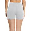 image:imagebaleaf Womens 8 5 3 Biker Shorts High Waist Yoga Workout Gym Running Volleyball Spandex Shorts with PocketsLight Greyclassic