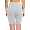 image:imagebaleaf Womens 8 5 3 Biker Shorts High Waist Yoga Workout Gym Running Volleyball Spandex Shorts with PocketsLight Greyclassic