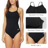 image:imagebaleaf Womens Athletic Training Adjustable Strap One Piece SwimsuitBlack