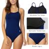 image:imagebaleaf Womens Athletic Training Adjustable Strap One Piece SwimsuitNavy