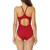 image:imagebaleaf Womens Athletic Training Adjustable Strap One Piece SwimsuitRed