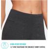 image:imagebaleaf Womens Bermuda Long Shorts 10 Knee Length High Rise Athletic Shorts Pull On Workout Walking Golf Running SummerCotton Blend  Heather Gray