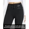 image:imagebaleaf Womens Fleece Lined Pants Winter Thermal Warm Bootcut Flare Leggings Hiking Yoga Pants with Zip Pockets Cold WeatherBlack