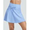 image:imagebaleaf Womens High Waisted 15 Swim Skirt Boxer Liner Quick Dry Bathing Suit Tankini Swimsuit Bottoms with Zipper PocketLight Blue