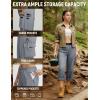 image:imagebaleaf Womens Hiking Pants Water Resistant Quick Dry SPF Tactical Cargo with 5 Pockets Lightweight Breathable Ripstop UPF 50Dark Gray