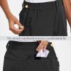 image:imagebaleaf Womens Long Hiking Bermuda Shorts Quick Dry Summer Golf Shorts Lightweight with Pockets UPF 50 for Camping Work1black