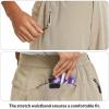 image:imagebaleaf Womens Long Hiking Bermuda Shorts Quick Dry Summer Golf Shorts Lightweight with Pockets UPF 50 for Camping Work2khaki