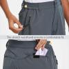 image:imagebaleaf Womens Long Hiking Bermuda Shorts Quick Dry Summer Golf Shorts Lightweight with Pockets UPF 50 for Camping Work4dark Grey