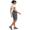 image:imagebaleaf Womens Long Hiking Bermuda Shorts Quick Dry Summer Golf Shorts Lightweight with Pockets UPF 50 for Camping Work4dark Grey
