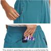 image:imagebaleaf Womens Long Hiking Bermuda Shorts Quick Dry Summer Golf Shorts Lightweight with Pockets UPF 50 for Camping Work6blue