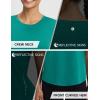 image:imagebaleaf Womens Short Sleeve Workout Shirts Athletic Tops Sun Protection Breathable TShirts Quick Dry Gym Running TennisGreen