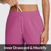 image:imagebaleaf Womens Travel Pants Lightweight Stretch with Zipper Pockets Petite Ankle Dressy Golf Work Business Casual SlacksPink