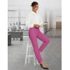 image:imagebaleaf Womens Travel Pants Lightweight Stretch with Zipper Pockets Petite Ankle Dressy Golf Work Business Casual SlacksPink