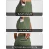 image:imagebaleaf Womens Travel Pants with Zipper Pockets Stretchy Work Pants Business Casual Slacks Golf Pants Dressy with PocketsGreen